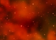 Abstract cosmic red galaxy background. Colorful nebula, milky way cosmos energy and shining stars. Outer space. Bright colorful cosmos light. Sky vector illustration of Universe.