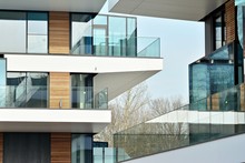 Detail Of A New Modern Apartment Building