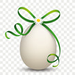 Natural Egg Green Ribbon Daisy Transparent
