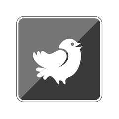 Sticker - Vogel - Reflektierender App Button