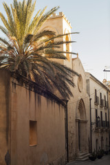 Wall Mural - View of the church of San Martino Vescovo, Ortigia