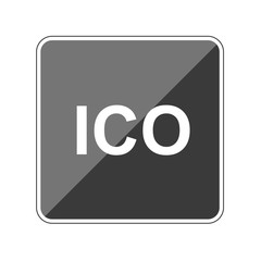 Poster - ICO - Reflektierender App Button