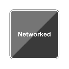 Sticker - Networked - Reflektierender App Button