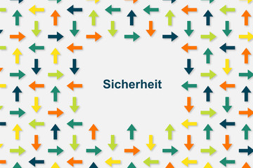 Sticker - Wallpaper Pfeile - Sicherheit