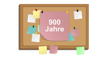 Poster - Pinnwand - 900 Jahre