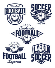 Wall Mural - Vector Football Emblems