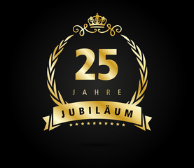 25 jubilaeum laurel gold