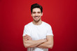 © Drobot Dean - Portrait of a smiling young man in white t-shirt