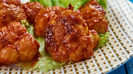 Canvas Print - Crispy Buffalo Fried Cauliflower