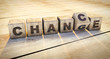 © peterschreiber.media - Holzwürfel Motiv Change - Chance