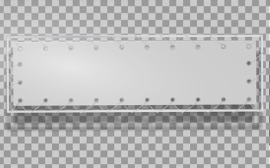 Wall Mural - blank horizontal banner, streamer, mockup, isolated.