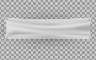 Wall Mural - blank horizontal banner, streamer, mockup, isolated.