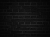 Fototapeta  - Black wall as background, texture of a black brick wall 

