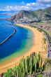 Las Teresitas, Tenerife,Canary islands,Spain: Playa de Las Teresitas, a famous beach near Santa Cruz de Tenerife with scenic San Andres village