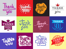 Thank You Vector Quote Text Citate Slogan Message Card For T-shirt Print Gratitude Feeling Emotions Text Lettering Thanksfull Badge Quote Phrases Message Flayer Brochure Layout Card Design
