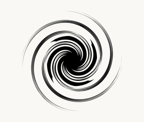 Fototapete - Geometric radial element. Abstract concentric, radial geometric motif
