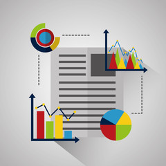 Canvas Print - statistics data tools finance diagram and graphic chart vector illustration