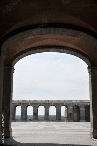 Fotografie, Obraz Colonnade of the Royal Palace in Madrid.