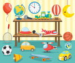 © yusufdemirci - Vector Illustration Of Kids Toys