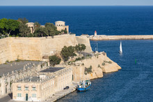 The Grand Harbour In Vallettaan Capital Of Culture 2018, Valletta, Malta, Mediterranean