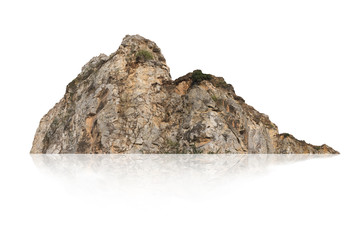 Wall Mural - mountain isolated on white background