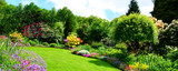 Fototapeta Kwiaty - beautiful garden panorama