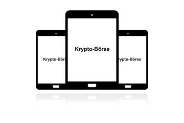 Canvas Print - Tablet Banner - Krypto-Boerse