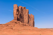 © Simon Dannhauer - Scenic Drive on Dirt Road through Monument Valley, The famous Buttes of Navajo tribal Park, Utah - Arizona, USA. Scenic road and red rock formations.