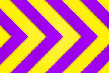 Poster - Vivid purple background with bright saturated yellow arrows