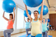 © Syda Productions - pregnant women training with exercise balls in gym