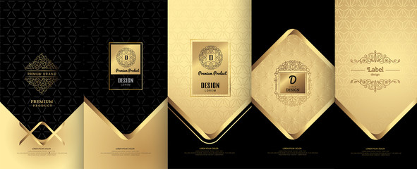 collection of design elements,labels,icon,frames,for packaging,design of luxury products. made with 