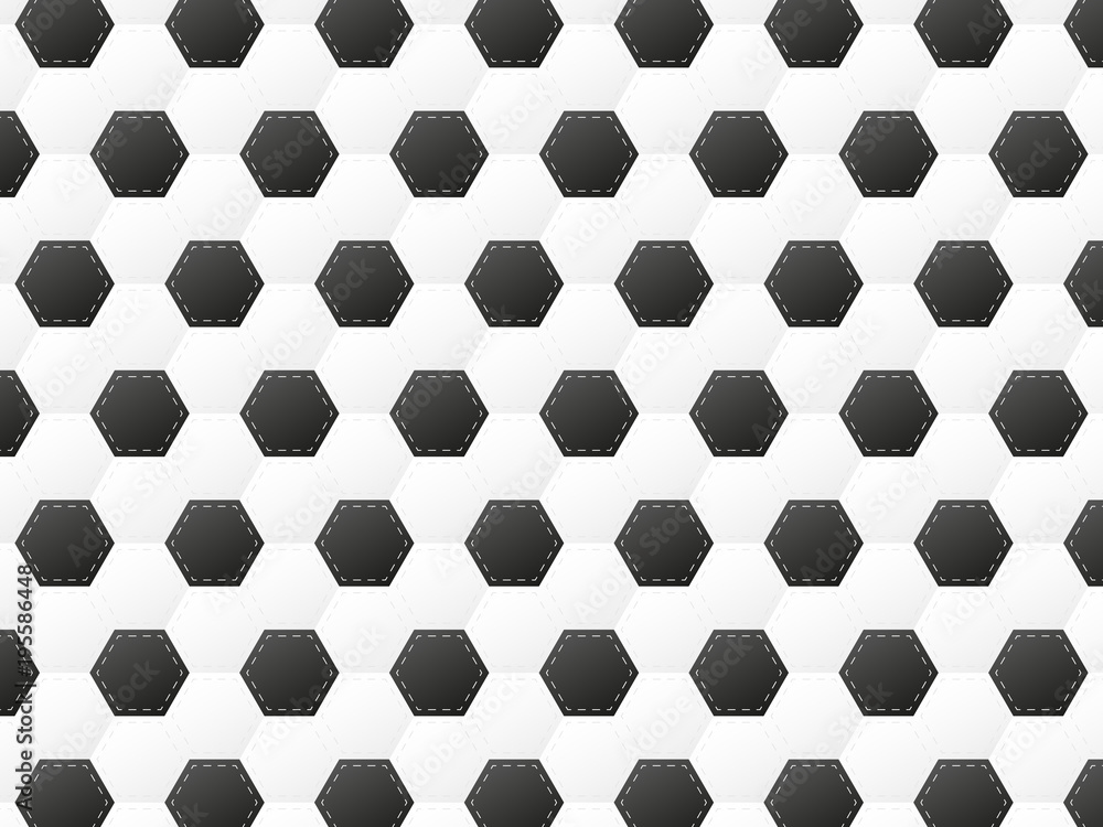 football or soccer ball pattern vector illustration