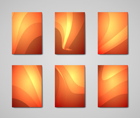 set of six vector templates.