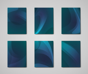 set of six vector templates.