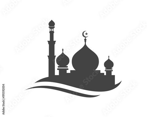 Fotografía Mosque icon vector Illustration