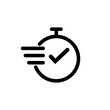 © Самира Казымова - Time icon. Fast time vector icon. Deadline icon.