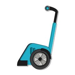 Canvas Print - Two wheels electric scooter vector illustration graphic design