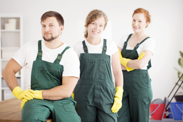 Wall Mural - Workers in protective clothing