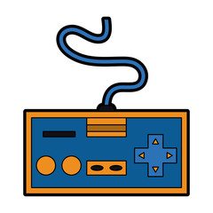 Retro gamepad symbol vector illustration graphic design