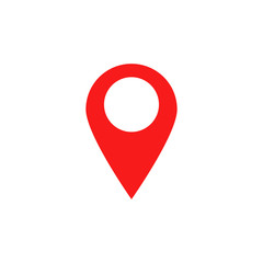 Leinwandbilder - Map pointer icon. GPS location symbol. Vector illustration
