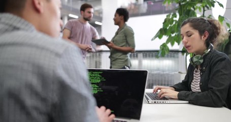 Developers working in an office