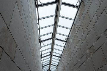 Poster - The windows on a ceiling of modern building