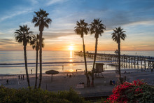 Sunset At The San Clemente Pier