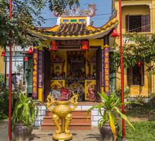 Shrine Dedicated To Worship Of Ancestors In Vietnam