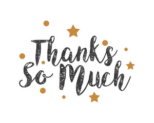 Canvas Print - thanks alphabet typography font text image vector icon