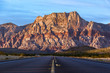 Morning On The Road in Red Rock, Nevada
