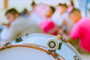 Primary Students.practice the marching band.