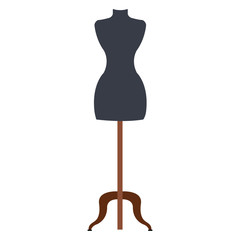 boutique mannequin isolated icon vector illustration design