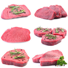 Beef steak on a white background