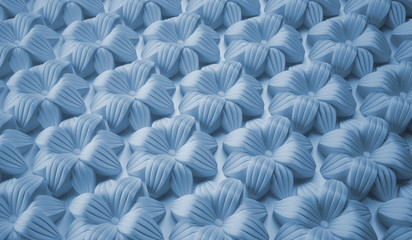 Poster - Abstract background of large flowers. Decorative molding